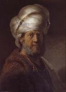 REMBRANDT Harmenszoon van Rijn An Oriental china oil painting reproduction